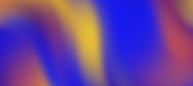 Mavi, turuncu ve sarı renkleri harmanlayan soyut renkli dalga desenleri canlı bir arkaplan oluşturur