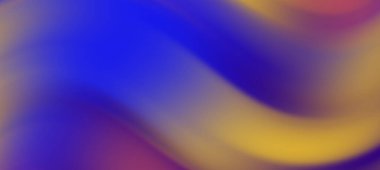 Mavi ve sarı renkli soyut dalgalar pürüzsüz ve canlı bir şablon halinde birbirine karışıyor.