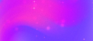 Tasarım için parlak yıldızlı canlı pembe ve mor renklere sahip soyut gradyan arkaplan