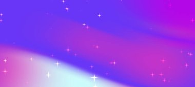 Canlı grafikleri ve ışıldayan yıldızları olan renkli soyut arkaplan, yaratıcı tasarımlar için ideal.