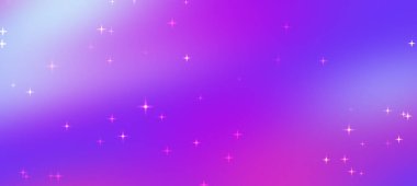 Yumuşak eğimlere ve rüya gibi bir atmosferde ışıldayan yıldızlara sahip canlı ve soyut bir arka plan.