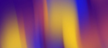 Canlı soyut arkaplan, mor, sarı ve mavi renkli akışkan renkler, tasarım için ideal.