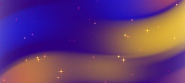 Canlı soyut arkaplan, parlak renkler ve parlak yıldızlar, yaratıcı tasarımlar için ideal.