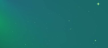 Dağıtılmış ışık parçacıkları ile gök mavisi gradyanı içeren soyut arkaplan, dijital tasarım için ideal