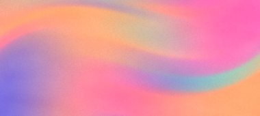 Yumuşak eğimli soyut renkli dalga deseni sakin ve rüya gibi bir atmosfer yaratıyor.