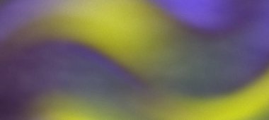 Soyut renkli dalga desenleri mor ve sarı renkleri harmanlayarak canlı bir arkaplan oluşturur.