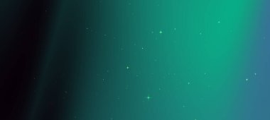 Dağınık yıldızlar ve derinliğe sahip, deniz mavisi ve siyah bir eğimle soyut kozmik arkaplan