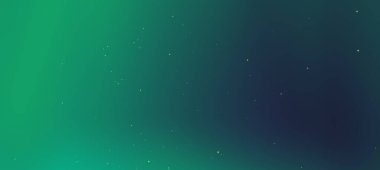 Yeşil ve mavi renklere sahip soyut eğimli arkaplan, yıldızımsı elementlere sahip