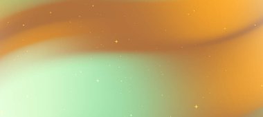 Yumuşak turuncu ve deniz mavisi renklerine sahip soyut eğimli arkaplan, ince yıldızlı ayrıntılar içerir.