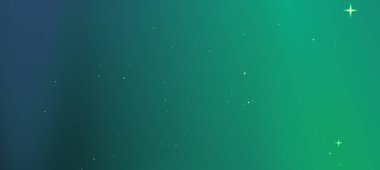 Yıldızlar ve parıltılarla soyut bir gradyan arkaplan, tasarım kullanımı için rüya gibi bir atmosfer yaratıyor