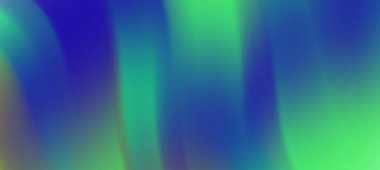 Mavi ve yeşilin canlı tonlarında soyut değişim dalgaları rahatlatıcı bir arka plan oluşturur.