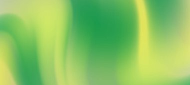 Soyut yeşil ve sarı dalga desenleri dijital tasarımlar için sakin bir arkaplan oluşturuyor