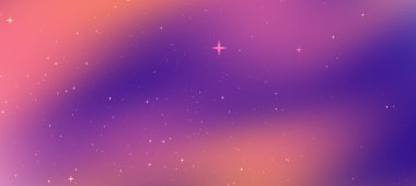 Girdap renkleri ve dağınık yıldızlarla dolu canlı bir kozmik arkaplan, dijital sanat ve tasarım için ideal.