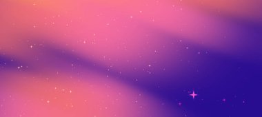 Girdap renkleri ve parıldayan yıldızlarla dolu canlı bir kozmik arka plan. Dijital tasarımlar için mükemmel.