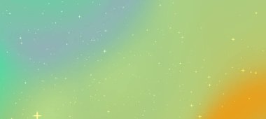 Parlak yıldızlı ve göksel elementli renklerin değişimine sahip canlı bir kozmik arkaplan