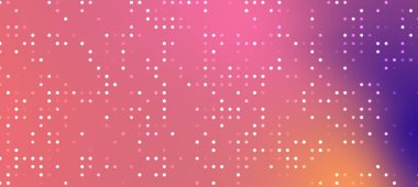 Pembe, mor ve turuncu renkli noktalı desenleri olan soyut renkli arkaplan