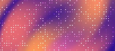 Yumuşak eğimli ve noktalı desenli soyut renkli arkaplan, dijital sanat ve tasarım için ideal