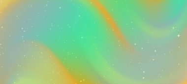 Girdap desenleri ve parıldayan yıldızlarla soyut renkli arka plan, dijital sanat projeleri için mükemmel.