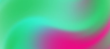 Yeşil ve pembe renkli soyut girdaplar tasarım kullanımı için canlı bir arkaplan oluşturuyor