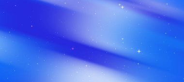 Mavi eğimli ve dağınık yıldızlı soyut kozmik arkaplan, dijital tasarımlar için ideal