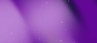Mor renkli ve dağınık yıldızlı soyut kozmik arkaplan, dijital tasarım için idealdir.