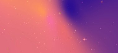 Yumuşak eğimli ve parıldayan yıldızlarla soyut kozmik arkaplan rüya gibi bir atmosfer yaratıyor.