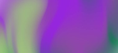 Canlı mor ve yeşil renkler içeren soyut gradyan arkaplan, dijital tasarım için ideal