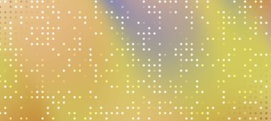 Yumuşak sarı ve pastel renklerde dağınık noktalar ile soyut eğimli arkaplan, tasarım için ideal