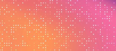Canlı turuncu ve pembe noktalı soyut eğimli arkaplan, tasarım kullanımı için ideal