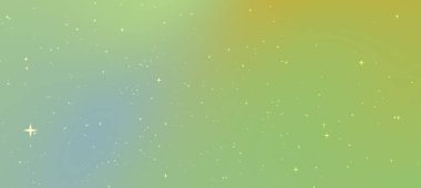 Yumuşak renklere ve yıldız benzeri beneklere sahip soyut gradyan arkaplan, dijital tasarım için ideal