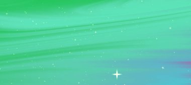 Parlak yıldızlı yeşil ve mavi renkli soyut girdaplar, yaratıcı tasarım projeleri için idealdir.