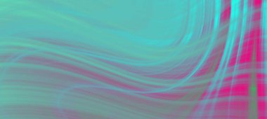 Canlı mavi ve pembe renklerdeki soyut dalgalı desenler dinamik ve enerjik bir arkaplan oluşturuyor.