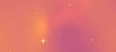 Parlak yıldızlı rüya gibi pastel bir arka plan. Yaratıcı projeler ve tasarımlar için mükemmel.