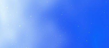 Yıldızlı gece gökyüzü, mavi bir arka plan, sakinlik ve merak hissi uyandırıyor.