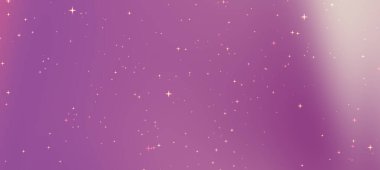 Parlayan yıldızlarla dolu canlı, mor bir kozmik arka plan. Hayalci ve yaratıcı projeler için ideal.