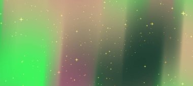 Parlayan yıldızların olduğu soyut eğimli arkaplan tasarım kullanımı için rüya gibi bir atmosfer yaratıyor