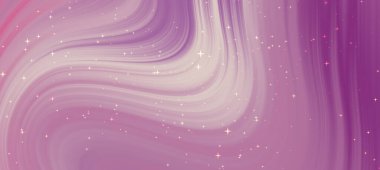 Pembe ve mor tonlarda soyut girdap desenleri, rüya gibi bir arka plan etkisi yaratır.