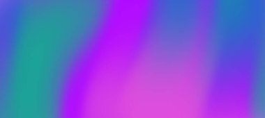 Pembe, mavi ve yeşil renklerin pürüzsüz geçişlerini gösteren canlı soyut gradyan arkaplan