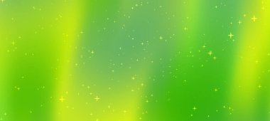 Parlak yıldızlı canlı yeşil ve sarı soyut arkaplan, yaratıcı tasarım kullanımı için ideal