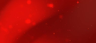 Yumuşak parlak parçacıkların oluşturduğu soyut kırmızı arkaplan rüya gibi bir atmosfer yaratıyor