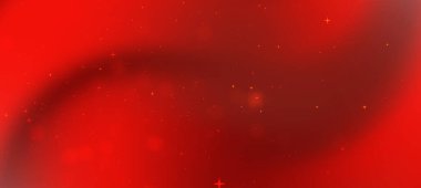 Yumuşak gradyan ve ışıltılı efektlere sahip soyut kırmızı arkaplan, festival veya sanatsal temalar için ideal