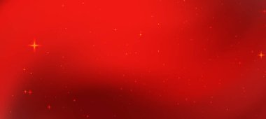 Parlak yıldızlı canlı kırmızı arka plan, kutlamalar için şenlikli bir atmosfer yaratıyor (3))