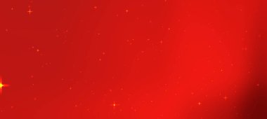Parlak yıldızlı canlı kırmızı arkaplan, festival tasarımları ve kutlamalar için idealdir (1)
