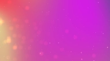 Pembe ve sarı renkli yumuşak bokeh ışıklarıyla canlı soyut bir arka plan, rüya gibi bir atmosfer yaratıyor.