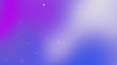 Yumuşak bokeh ışıkları ve yıldız benzeri elementlerle canlı soyut gradyan arkaplan
