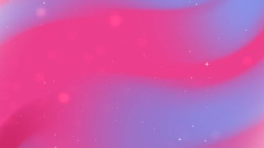 Yumuşak pembe ve mor dalgalı soyut renkli arkaplan, parlak yıldızların yer aldığı