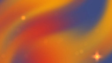 Renkli, turuncu, kırmızı ve mavi dalgalar parlak bir arkaplanda kusursuz bir şekilde harmanlanırlar.