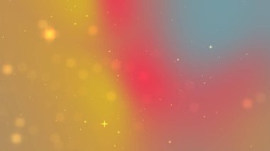 Canlı renklere ve yumuşak bokeh efektlerine sahip soyut gradyan arkaplan, dijital tasarımlar için ideal