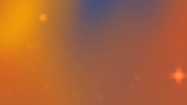 Parlak elementlerle turuncu ve mavi renklerin bir karışımını gösteren canlı soyut bir arka plan.