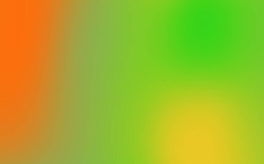 Yaratıcı tasarım için turuncu, yeşil ve sarı renkleri harmanlayan canlı soyut arkaplan